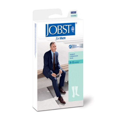 Diabetic Compression Socks JOBST Sensifoot Crew Large Black Closed Toe 110853 Pair/1