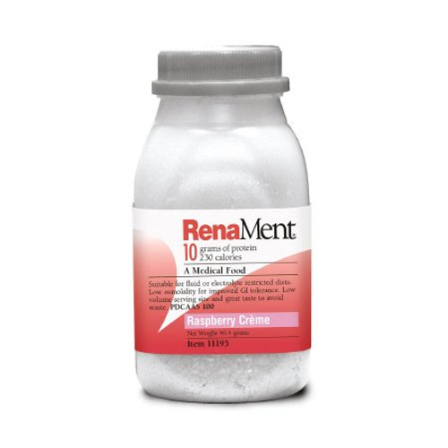 Oral Supplement RenaMent Raspberry Cream Flavor Ready to Use 4 oz. Bottle 11195