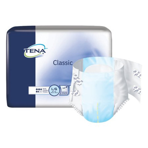 Unisex Adult Incontinence Brief TENA Classic Large Disposable Moderate Absorbency 67740