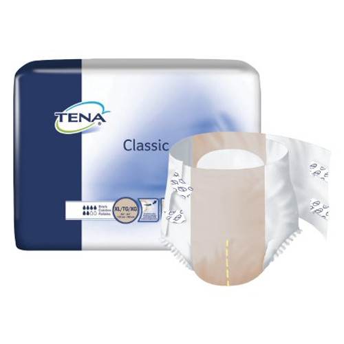 Unisex Adult Incontinence Brief TENA Classic X-Large Disposable Moderate Absorbency 67750