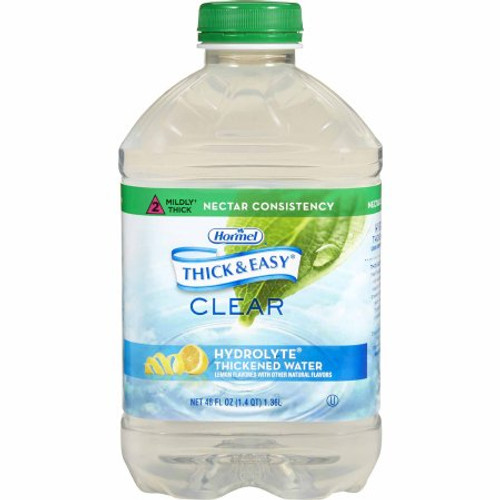 Thickened Water Thick Easy Hydrolyte 46 oz. Bottle Lemon Flavor Ready to Use Nectar Consistency 12863