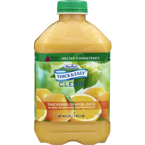 Thickened Beverage Thick Easy 46 oz. Bottle Orange Juice Flavor Ready to Use Nectar Consistency 42161