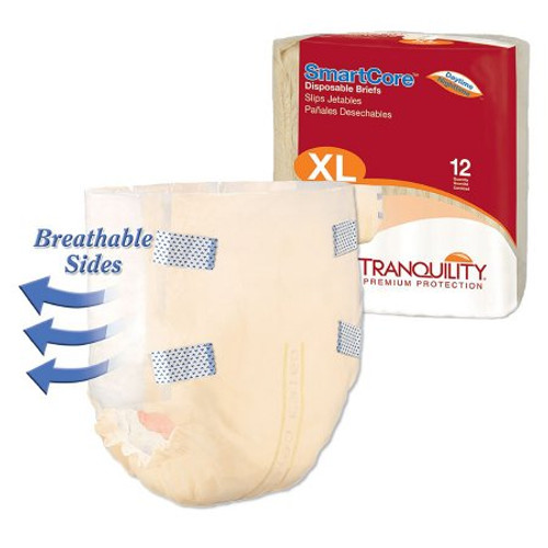 Unisex Adult Incontinence Brief Tranquility SmartCore X-Large Disposable Heavy Absorbency 2314
