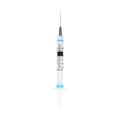 Syringe with Hypodermic Needle Sol-Care 3 mL 22 Gauge 1 Inch Detachable Needle Retractable Needle 100085IM