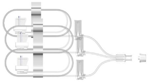 Subcutaneous Infusion Set Sub-Q 24 Gauge X 3 9 mm 36 Inch Tubing Without Port SUB-309-G24 Box/10