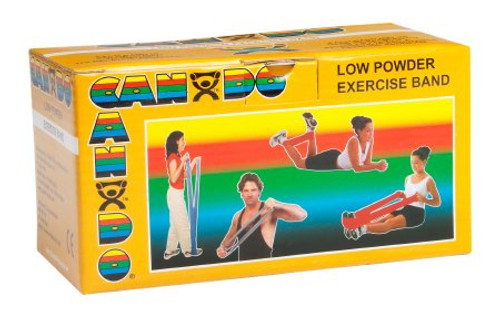 Exercise Resistance Band CanDo Low Powder Silver 5 Inch X 6 Yard 2X-Heavy Resistance 10-5216 Each/1