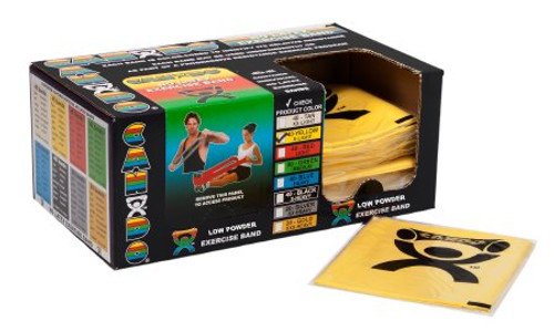 Exercise Resistance Band CanDo Low Powder Tan 5 Inch X 4 Foot 2X-Light Resistance 10-5240 Box/1