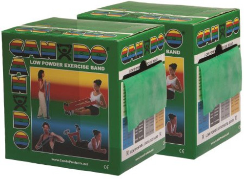 Exercise Resistance Band CanDo Low Powder Red 5 Inch X 50 Yard Light Resistance 10-5492 Box/1