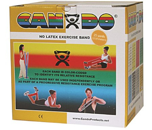 Exercise Resistance Band CanDo Silver 5 Inch X 25 Yard 2X-Heavy Resistance 10-5636 Each/1