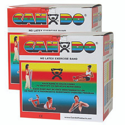 Exercise Resistance Band CanDo Tan 5 Inch X 50 Yard 2X-Light Resistance 10-5650 Box/1