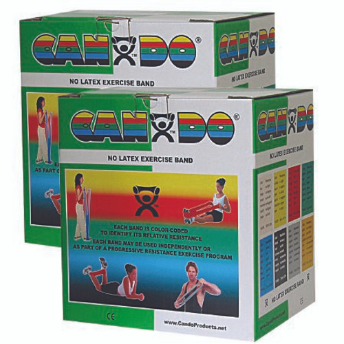 Exercise Resistance Band CanDo Red 5 Inch X 50 Yard Light Resistance 10-5652 Box/1
