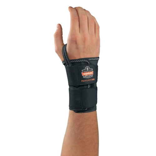 Wrist Support ProFlex 4010 Double Strap Elastane / Elastic / Polyester Right Hand Black Large 70026 Each/1