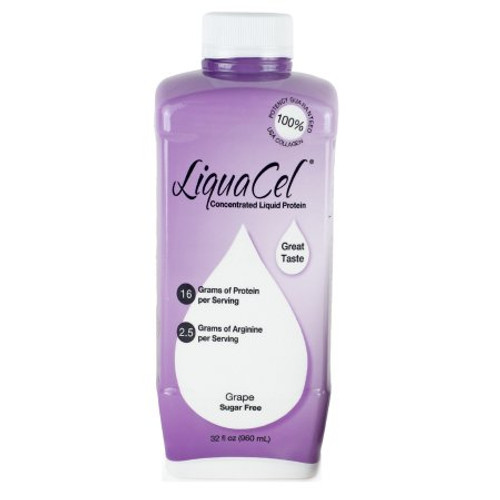Oral Protein Supplement LiquaCel Grape Flavor Ready to Use 32 oz. Bottle GH94