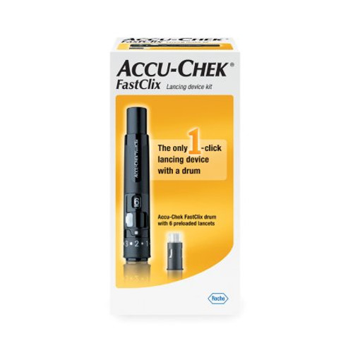 Lancet Accu-Chek FastClix Lancet Needle Multiple Depth Settings Track System 05864666160