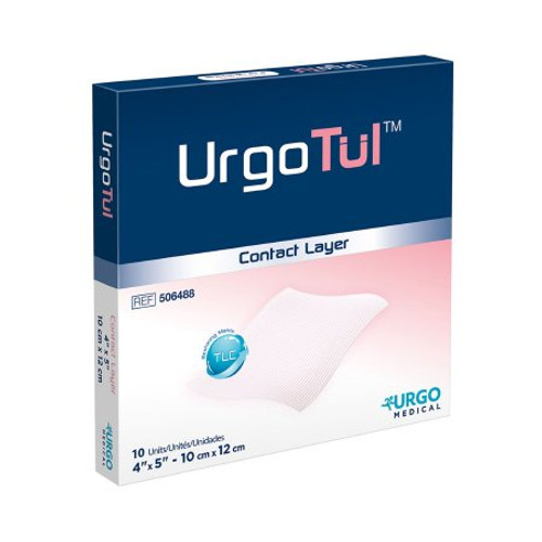 Wound Contact Layer Dressing UrgoTul Polyester Mesh 4 X 5 Inch Sterile 506488