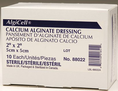 Calcium Alginate Dressing Algicell 4 X 8 Inch Rectangle Calcium Alginate Sterile 88048