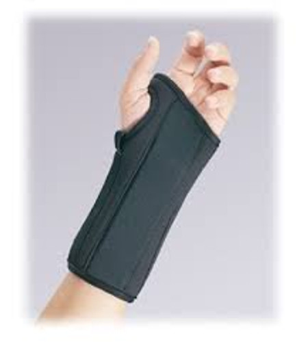 Wrist Brace FLA ProLite Elastic / Foam / Metal / Polyester Left Hand Black Medium 22-451MDBLK Each/1