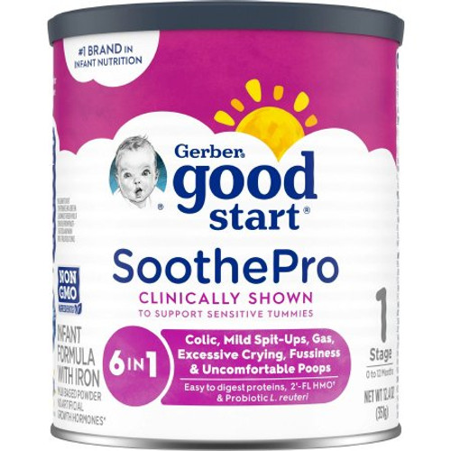 Infant Formula Gerber Good Start Soothe HMO Non-GMO 12.4 oz. Can Powder 5000062401