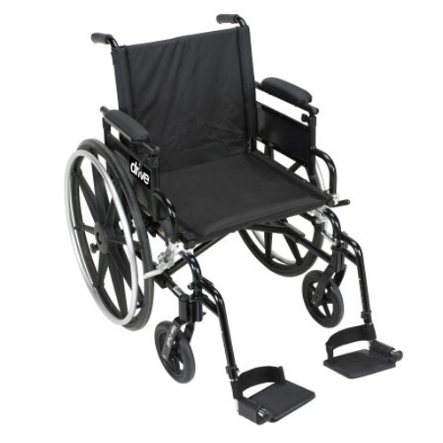 Lightweight Wheelchair drive Viper Plus GT Dual Axle Full Length Arm Flip Back / Removable Padded Arm Style Black Upholstery 20 Inch Seat Width 300 lbs. Weight Capacity PLA420FBFAARAD-SF Each/1