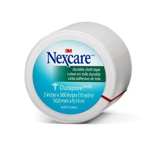 Medical Tape Nexcare Durapore Breathable Cloth 1 Inch X 10 Yard White NonSterile 538-P1 Roll/1