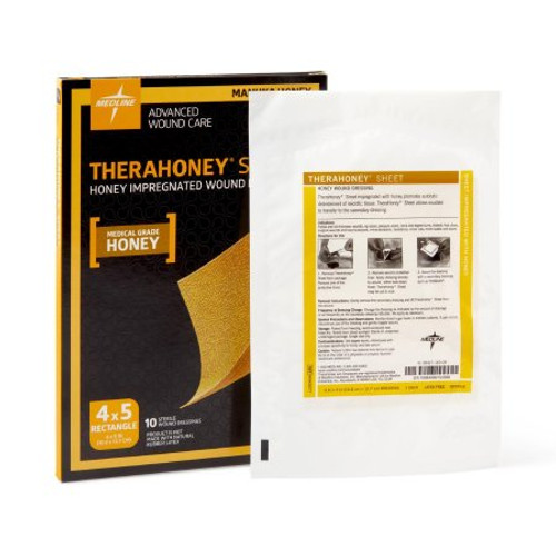 Impregnated Dressing TheraHoney 4 X 5 Inch Honey-impregnated Sheet Manuka Honey Sterile MNK0077