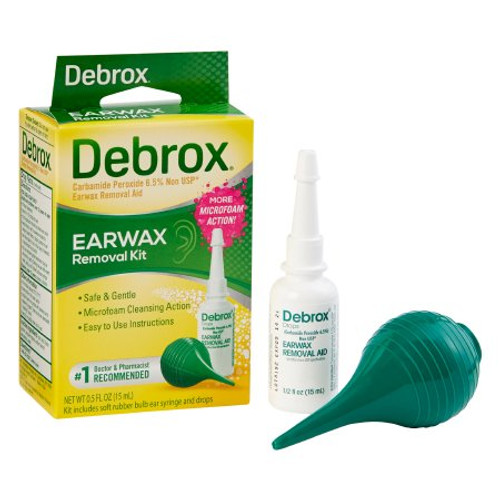 Ear Wax Remover Debrox 0.5 oz. Otic Drops 6.5% Strength Carbamide Peroxide 04203710479 Each/1
