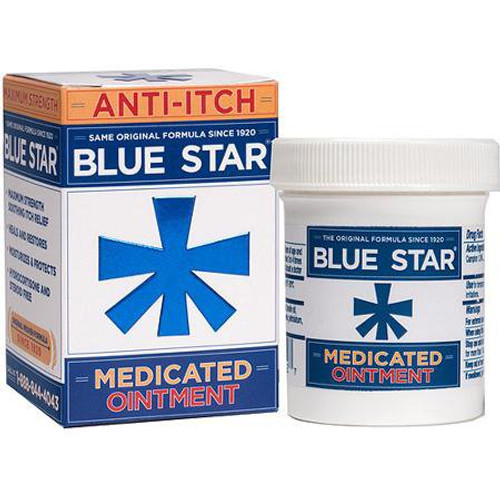 Itch Relief Blue Star 1.24% Strength Ointment 2 oz. Jar 36842920102 Each/1