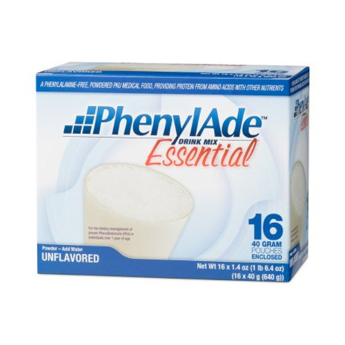 PKU Oral Supplement PhenylAde Essential Unflavored 40 Gram Pouch Powder 119861