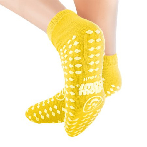 Slipper Socks Pillow Paws Bariatric 3X-Large Yellow Ankle High 3907-001