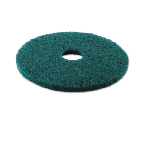 Hard Floor Scrubbing Pad Boardwalk 13 Inch Green Nylon / Polyester BWK4013GRE Case/5