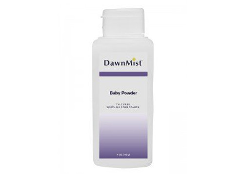 Baby Powder DawnMist 8 oz. Scented Shaker Bottle Cornstarch / Aloe / Vitamin E BPC08