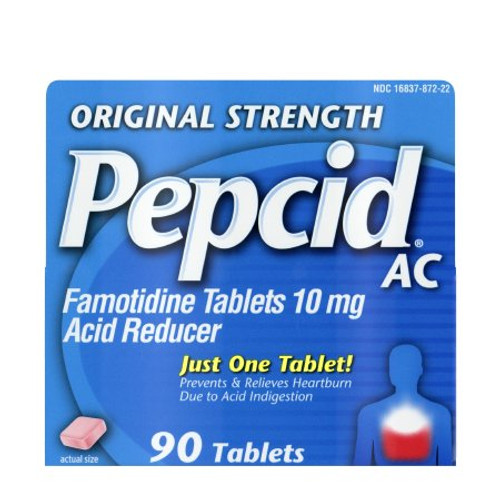 Antacid Pepcid AC 10 mg Strength Tablet 90 per Bottle 48726700