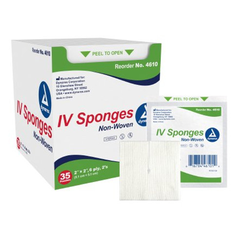 Split Sponge Dynarex Nonwoven 2 X 2 Inch Sterile 4610