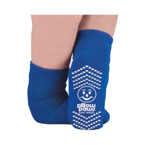 Slipper Socks Pillow Paws Bariatric 3X-Large Royal Blue Ankle High 1099