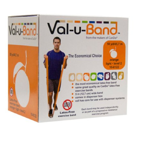 Exercise Resistance Band Val-u-Band Peach 5 Inch X 50 Yard X-Light Resistance 10-6121 Each/1