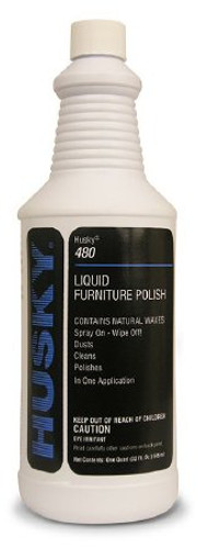 Husky Furniture Polish Manual Pour Liquid 32 oz. Bottle Lemon Scent NonSterile HSK-480-03