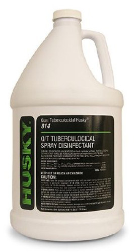 Quat Tuberculocidal Husky Surface Disinfectant Cleaner Quaternary Based Manual Pour Liquid 1 Quart Bottle Lemon Scent NonSterile HSK-814-03
