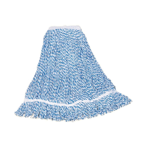 Wet String Finish Mop Head O Dell 700 Series Looped-end Medium Blue / White Rayon Reusable 700M