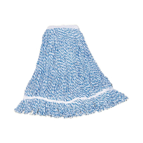 Wet String Finish Mop Head O Dell 700 Series Looped-end Small Blue / White Rayon Reusable 700S