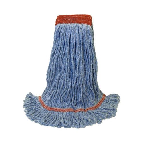 Wet String Mop Head O Dell 900 Series Looped-end Large Blue Cotton / Rayon Reusable 900L/BLUE Each/1 Wet String Mop Head O Dell 900 Series Looped-end Large Blue Cotton / Rayon Reusable 900L/BLUE Each/1
