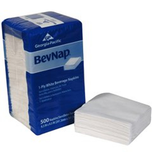 Beverage Napkin BevNap White Paper 96019 Case/4000 Beverage Napkin BevNap White Paper 96019 Case/4000