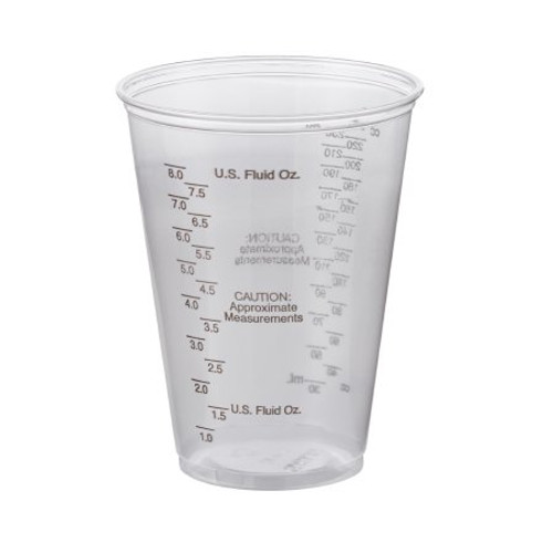 Graduated Drinking Cup Solo Ultra Clear 10 oz. Clear Plastic Disposable TP10DGM