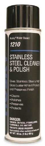 Husky Stainless Steel Cleaner Oil Based Aerosol Spray Liquid 16 oz. Can Petroleum Scent NonSterile HSK-1210-54 Case/12