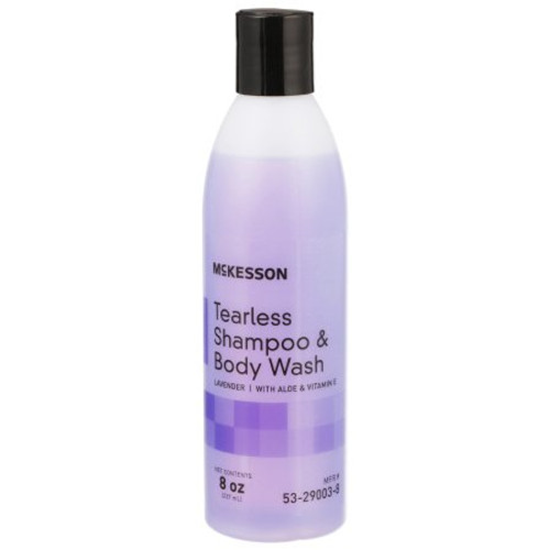 Tearless Shampoo and Body Wash McKesson 8 oz. Flip Top Bottle Lavender Scent 53-29003-8