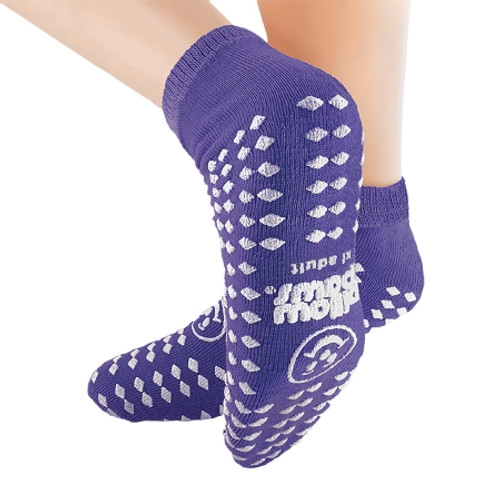 Slipper Socks Pillow Paws Risk Alert 2X-Large Purple 3901-001