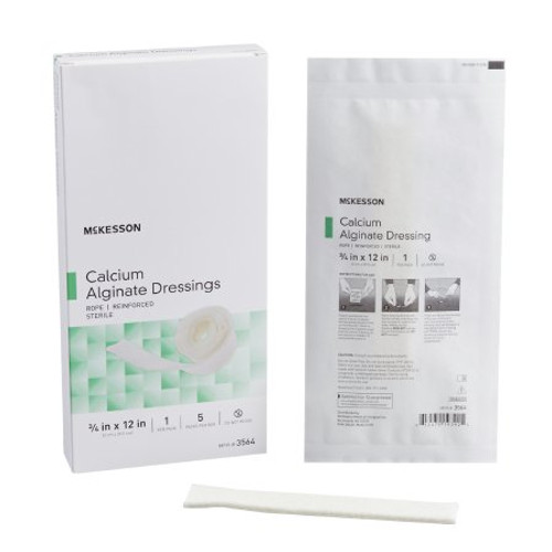 Calcium Alginate Dressing McKesson 3/4 X 12 Inch Rope Calcium Alginate Sterile 3564