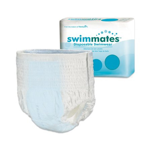 Unisex Adult Bowel Containment Swim Brief Swimmates Pull On with Tear Away Seams Large Disposable Moderate Absorbency 2846