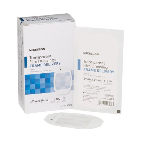 Transparent Film Dressing McKesson Octagon 2-3/8 X 2-3/4 Inch Frame Style Delivery Without Label Sterile 4985