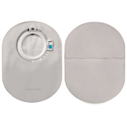 Filtered Ostomy Pouch SenSura Mio Two-Piece System 60 mm Stoma Closed End Flat 11421 Box/30