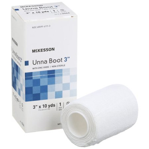 Unna Boot McKesson 3 Inch X 10 Yard Cotton Zinc Oxide NonSterile 2066